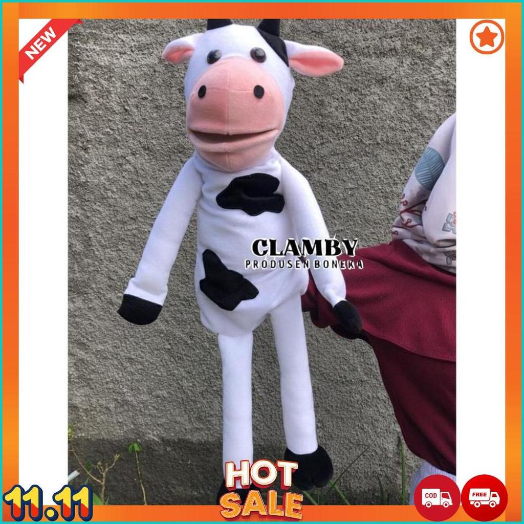 Boneka Muppet Sapi Rusa Bebek 85Cm Bahan Lembut Halus | Boneka Jumbo Peraga Edukasi Anak Anak [J6]