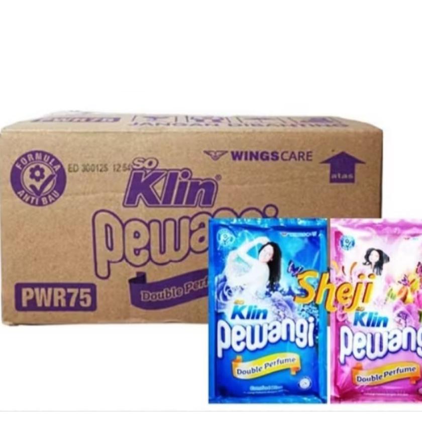1 Dus So Klin Pewangi - Softener Pakaian 65 Ml X 48 Pcs
