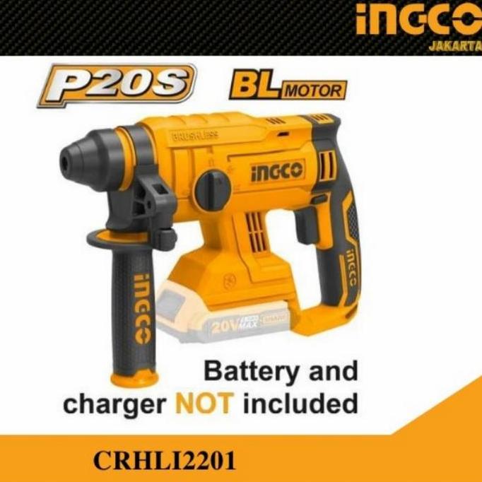 Ingco CRHLI2201 Brushless Rotary hammer 20V bor beton baterai bobok