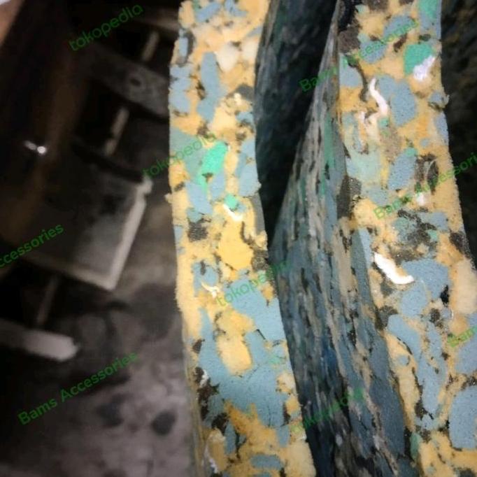 kasur busa busa peredam busa spon busa rebonded abu abu kuning belang