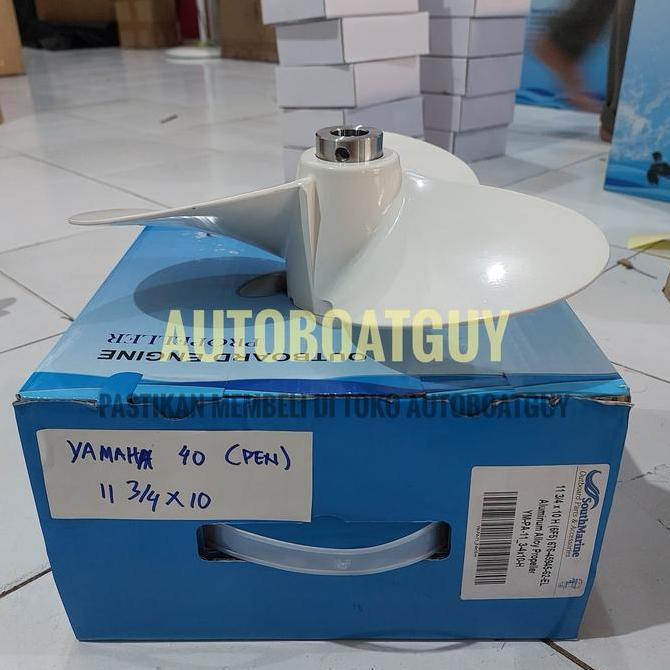 Propeller YAMAHA 40 PK HP tipe PEN  11 3/4 X 10  (Pitch 10) 676-45945-62 Kipas Baling Baling Mesin T