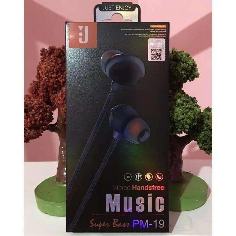 NEW Headset Earphone JBL PM-19 Extrabass Handset Handsfree Hf JBL PM-19 Extrabass Music