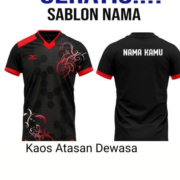 Free Sablon Nama Baju Atasan Badminton,Jersey Olahraga Bola Voli Bulutangkis Pria Dewasa