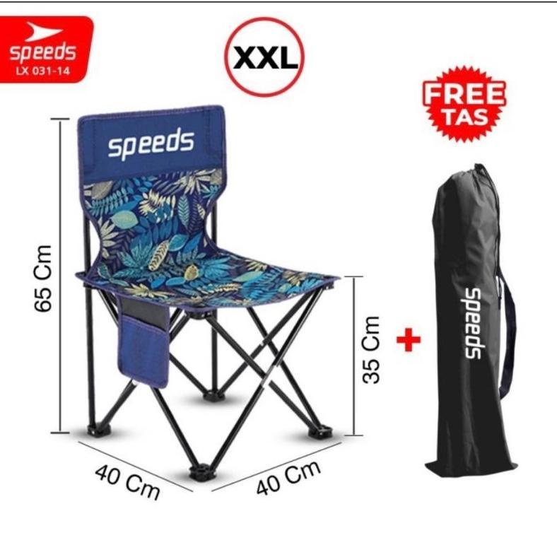Kursi Lipat Outdoor Portable Kursi camping Bangku Gunung Speed (XL)