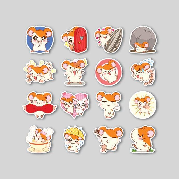 STICKER PACK HAMTARO | STICKER TUMBLER | STIKER LAPTOP KOPER HELM