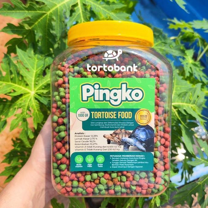 1 KG PINGKO TORTOISE FOOD - PELET KURA DARAT - MAKANAN TORTOISE - PELET TORTO SULCATA PARDALIS ALDAB