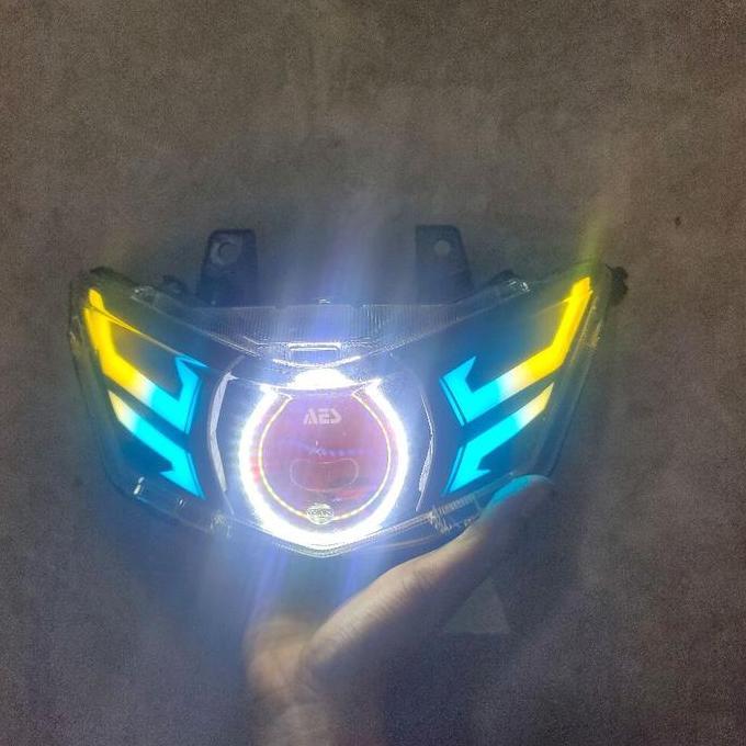 reflektor lampu depan beat deluxe gen1 biled aes turbo