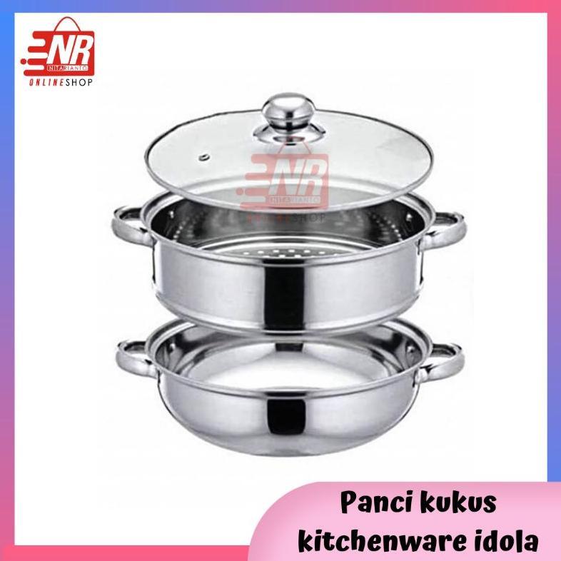 MLYo - Panci kukus Kitchen Ware 28Cm Panci dimsum Panci steamer Panci kukus dimsum Panci 2 susun Kit