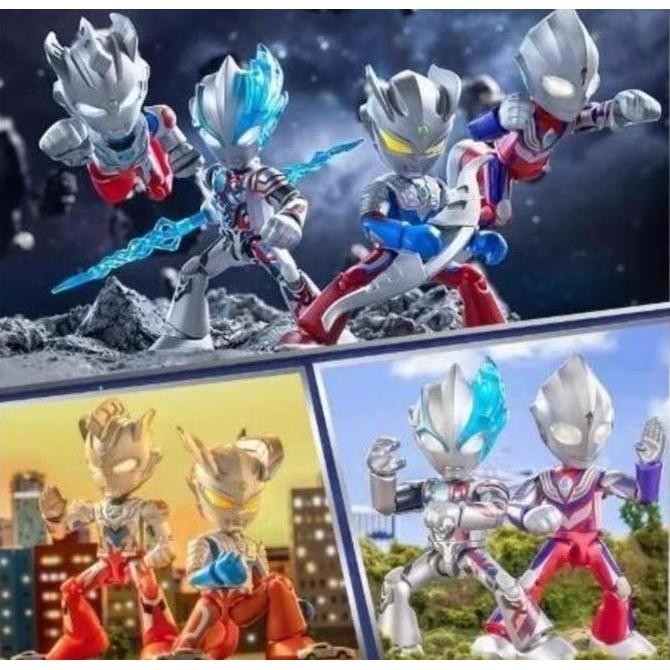 BLOKEES ULTRAMAN PRECOOL FIGURES SERIES MODEL KITS ULTRAMAN GAIA X BLAZAR ZERO TIGA MULTI TYPE Z ALP