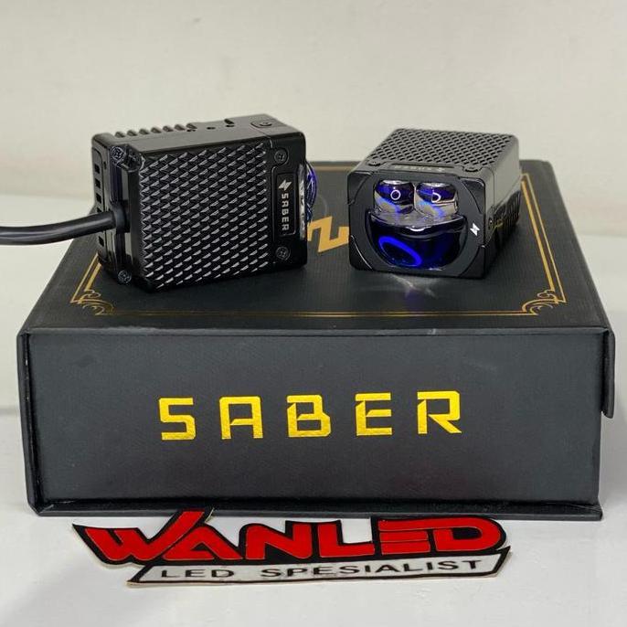 MINI PROJIE SABER SR1 EVO NEW MINI PROJIE LED PROJECTOR FOGLAMP LAMPU MOBIL