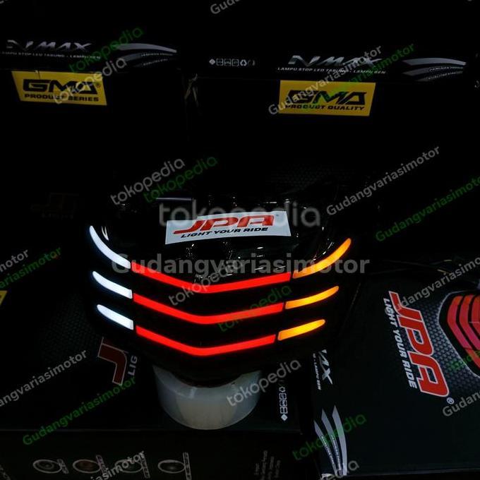 stoplamp nmax jpa ori garis new black edition sipit senja putih