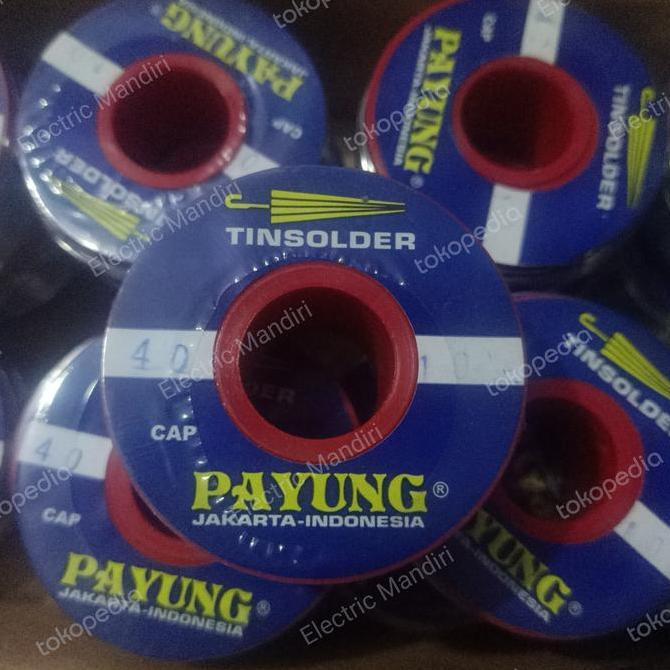 krisfiyantozz Kawat Timah Solder 250 Gram 1/4 KG 1mm cap Payung Diskon