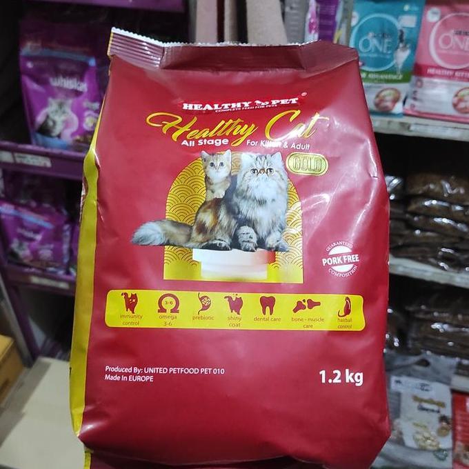 HEALTHY CAT ALL STAGES 1.2KG HEALTHY CAT HEALTHY PET GOLD
