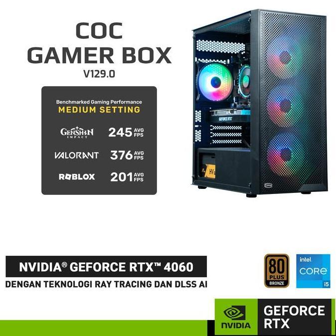 COC GAMER BOX V129.0 - Paket PC Rakitan RTX 4060