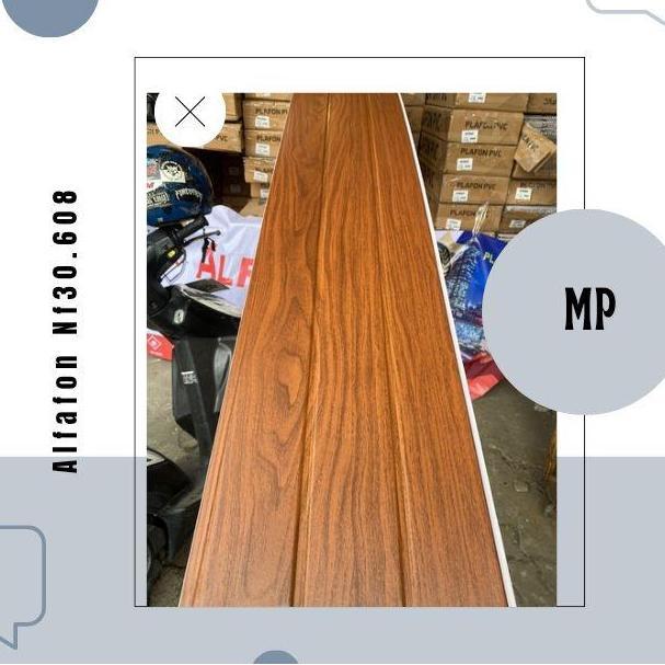 Plafon PVC ALFAFON  Serat Kayu coklat Nat