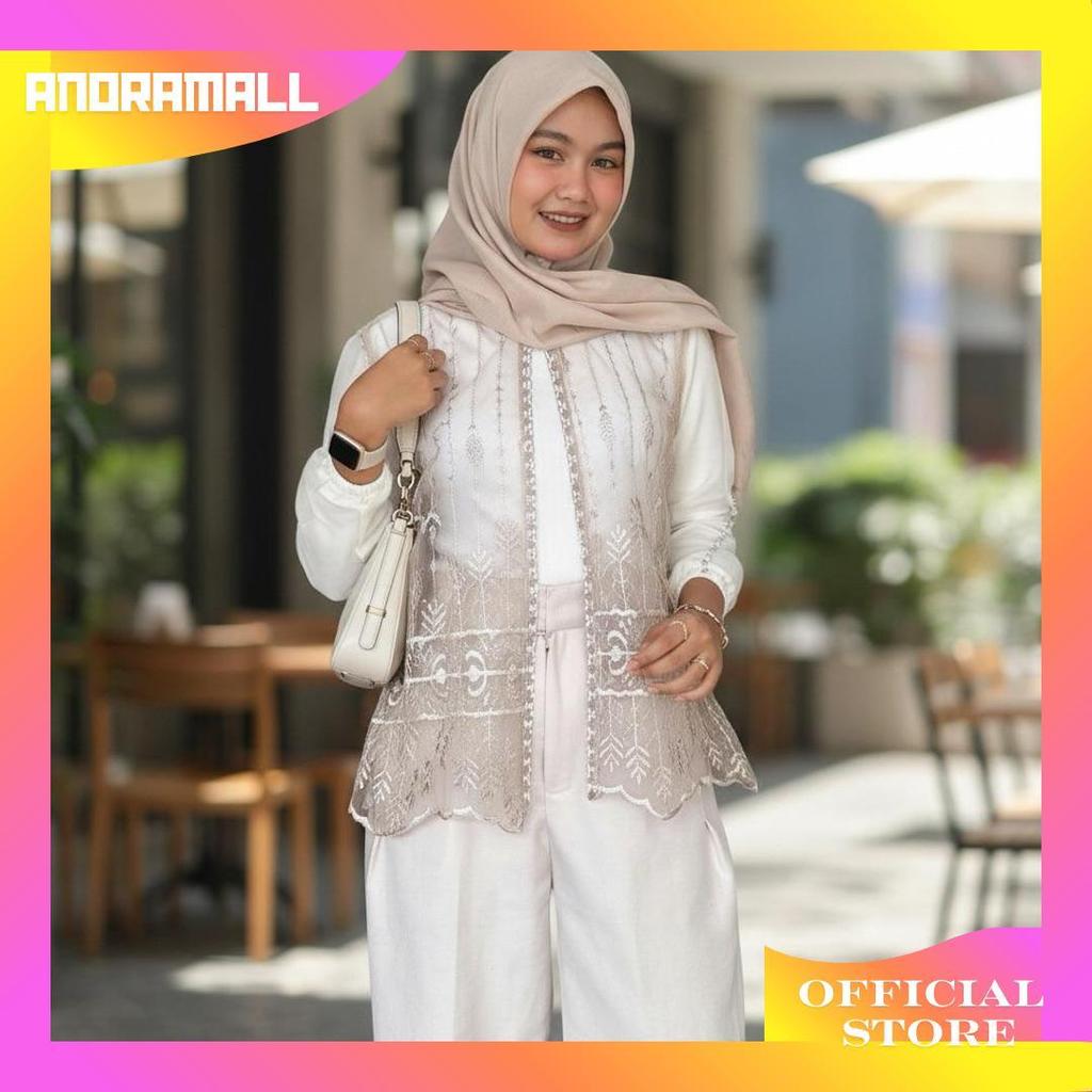 Latifa Kebaya Outer Crop Brukat Sapto Full Payet LCT Teratas