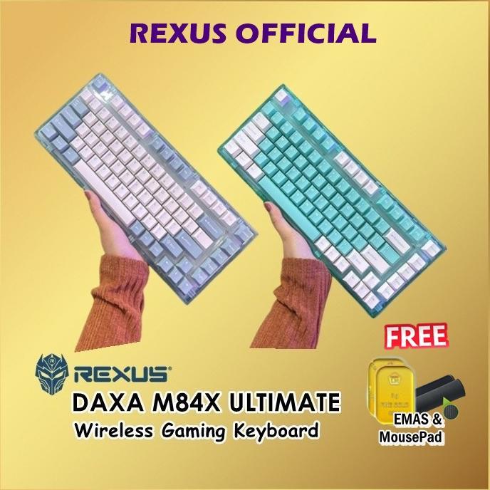 Rexus Daxa M84X Ultimate Wireless Gaming RGB Keyboard M84 X M 84