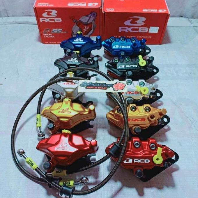 Sale Paket Rcb Kaliper Depan Rcb Kaliper Belakang Rcb Selang Rem Depan Belakang Tdr Hitam Karbon Sat
