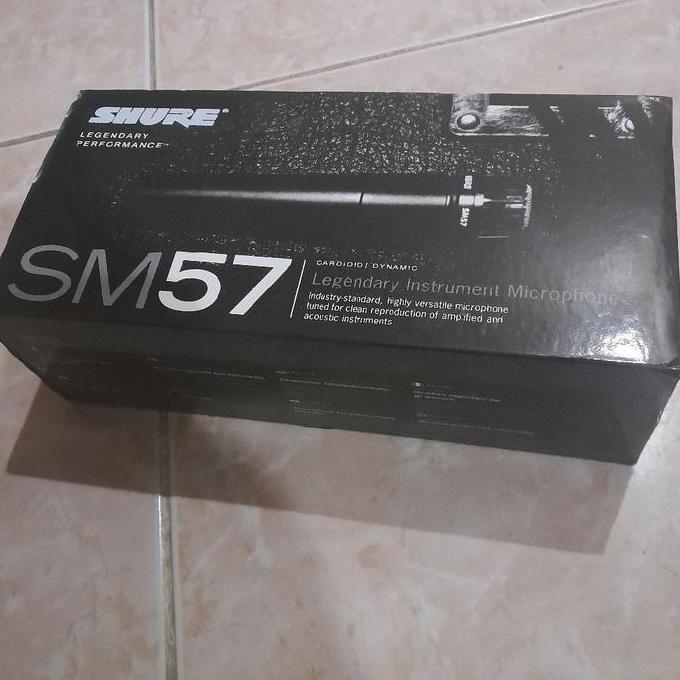 MIC MICROPHONE KABEL SM57 SM 57 SHURE UNTUK KARAOKE DAN CERAMAH PAKET SUDAH TERMASUK KABEL BBM27