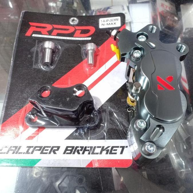xeruifest- bracket kaliper 4p depan nmax 155 old new bottom shock standar ori/ breket 4 piston aerox
