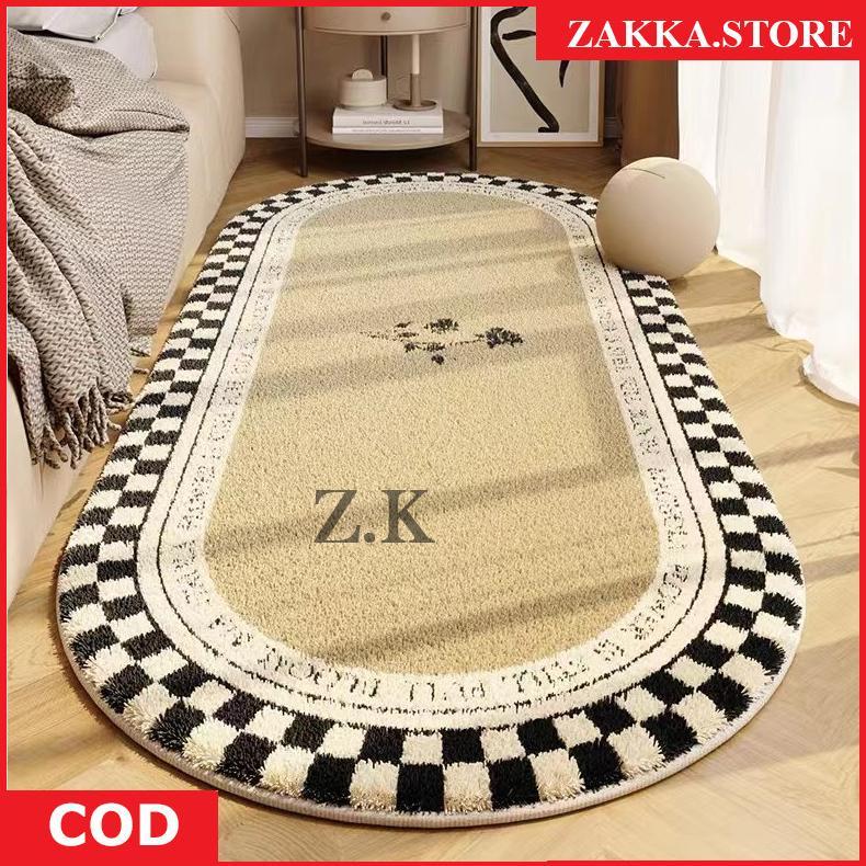 BESTPROMO KARPET BULU LEMBUT ESTETIK KARPET KAMAR TIDUR MINIMALIS & COZY | ZAKKA