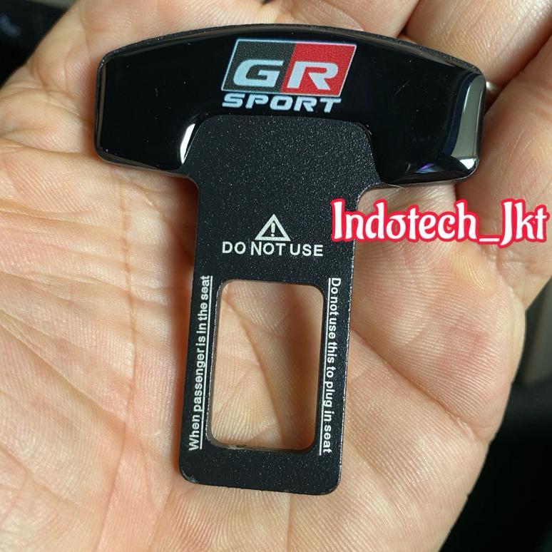 Colokan Seatbelt Mobil Buzzer Stopper Mobil Logo GR Sport