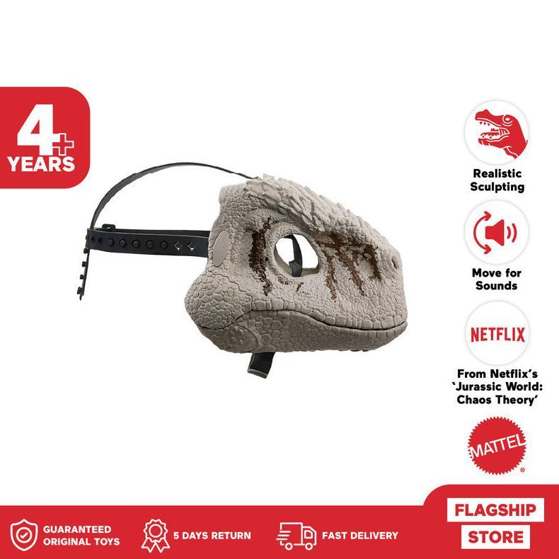 Jurassic World Chaos Theory Atrociraptor Mask - Mainan Action Figure