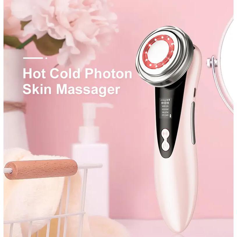 Alat Setrika Wajah-Pemijat Perawatan Wajah Anti Aging Facial Recharge Usb