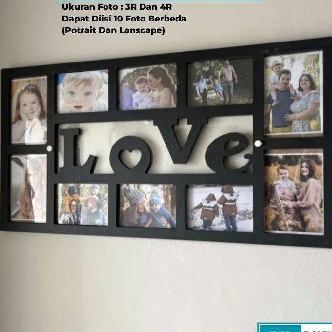 Bingkai Foto Tempel Dinding Tanpa Paku Estetik Frame Foto Pigura Figura Photo Besar Minimalis