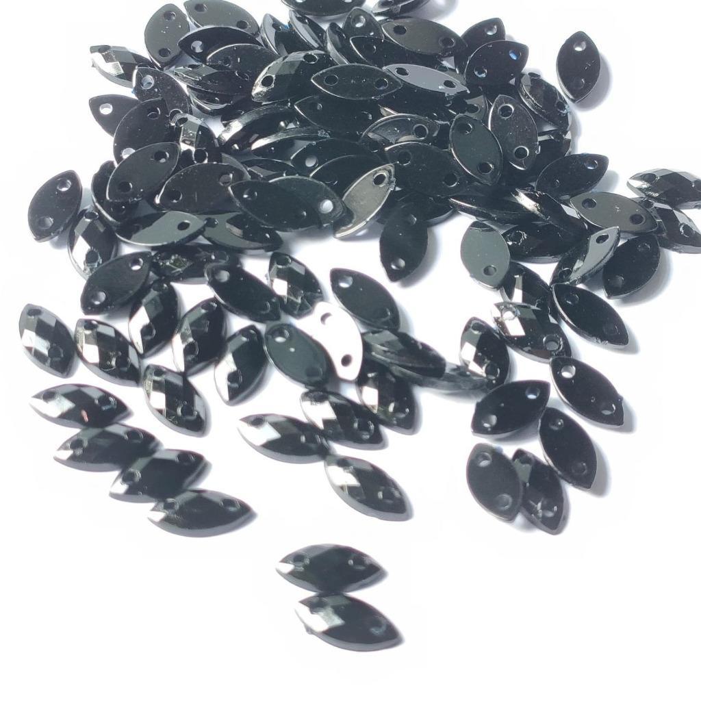 Payet Diamond Jahit Kristal Akrilik Mata Sampan Kecil Grade A Ukuran 5X10 Per Lusin