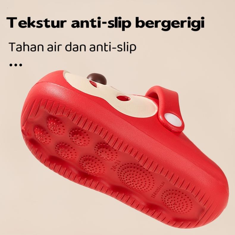 NEW PROMO LEMOMO Apple Sandal Baim Anak dan Dewasa 24-41 Sandal Wanita Terbaru 2025 Karet Sandal Cew