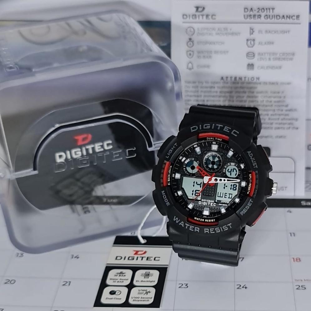 Terbaru Jam Tangan Pria Ori Digitec Dg 2011 / Dg-2011T / Dg 2011T / Da 2011 Original Watch Digital A