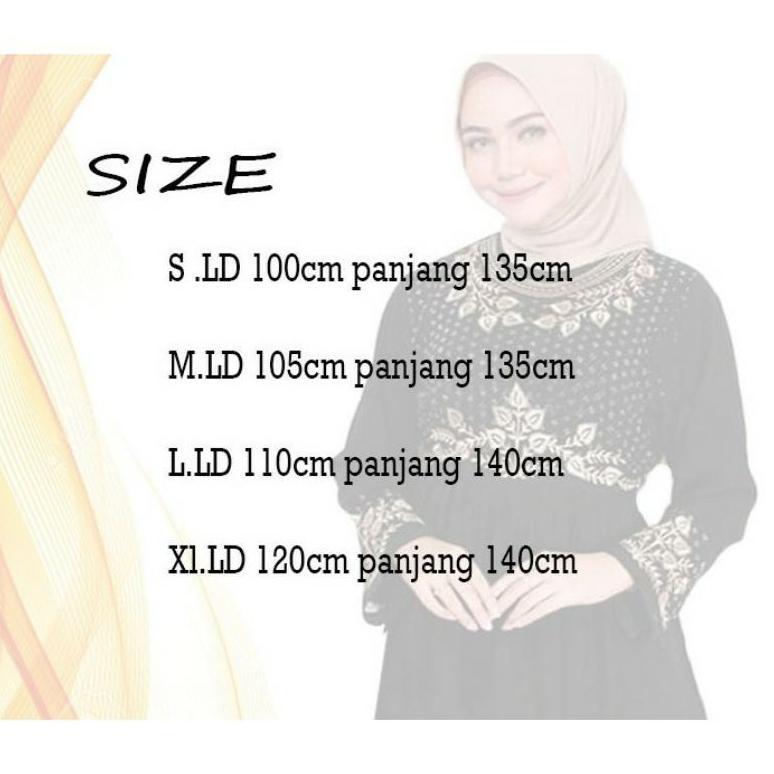 Premium Abaya Hitam Turkey 270 Couple Gamis Syari Arabian (Busui)