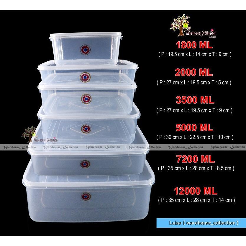 SEALWARE 1800ML 2000ML 3500ML 5000ML 7200ML 12000ML ORIPLAST// KOTAK KUE // TOPLES BENING //THINWALL
