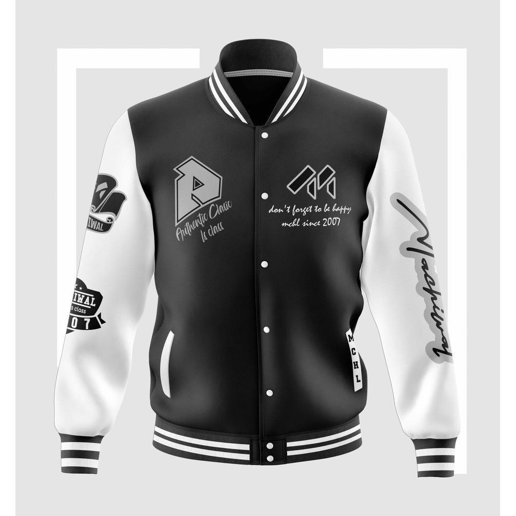 Limited Jaket Varsity Baseball Original Full Bordir - Jacket Bomber Premium Pria Wanita New Arival