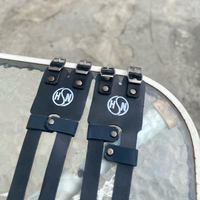Leather Strap Double Gate HSN untuk toeclip fixie atau fixed gear
