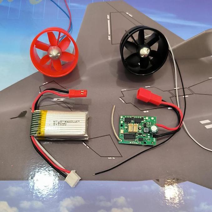 PART RC PLANE PESAWAT RC FX9672 BOARD DUCTED FAN MOTOR IM27