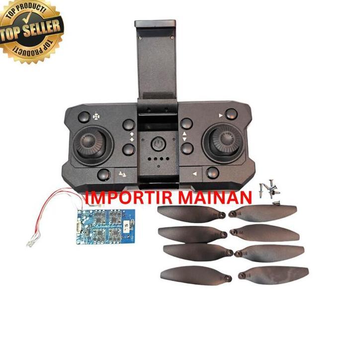 PART RC DRONE BRUSHLESS E88S REMOTE - RECEIVER BOARD - PROPELLER 8PCS ACCESSORIES DRONE REMOT KONTRO