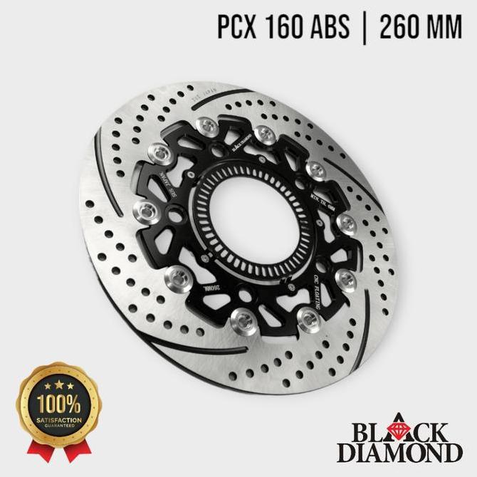 Black Diamond - Disc Brake 260 for PCX 160 ABS Piringan Cakram Depan Twotone dengan Sensor