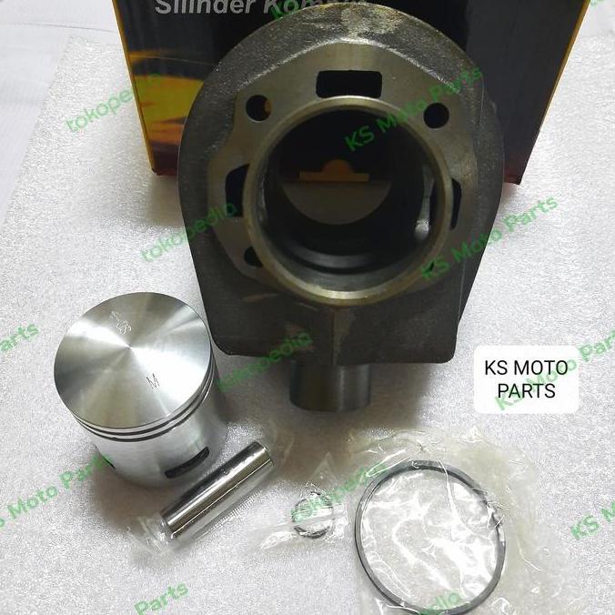 CYLINDER BLOK SEHER VESPA PX, PX150 3 LUBANG (KOMPLIT PISTON KIT)