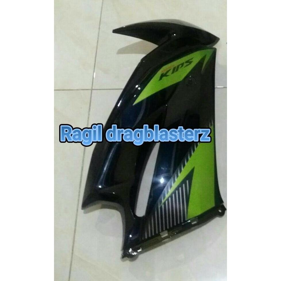 fairing atas kanan new ninja RR hitam list hijau 2014 orinal