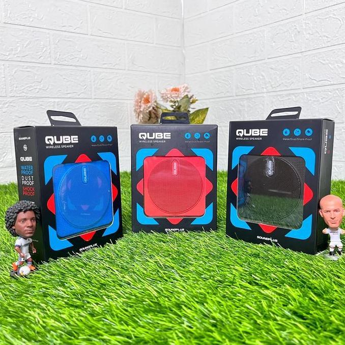 SOUNDPLUS SPEAKER BLUETOOTH 4.2 QUBE up to 6 Jam Super Portable Sound IPX26 Loud And Clear Quality
