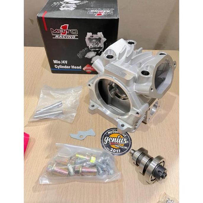 BLOK CYLINDER HEAD MOTO 1 MIO 4V KLEP 24 21 PELATUK ROLLER