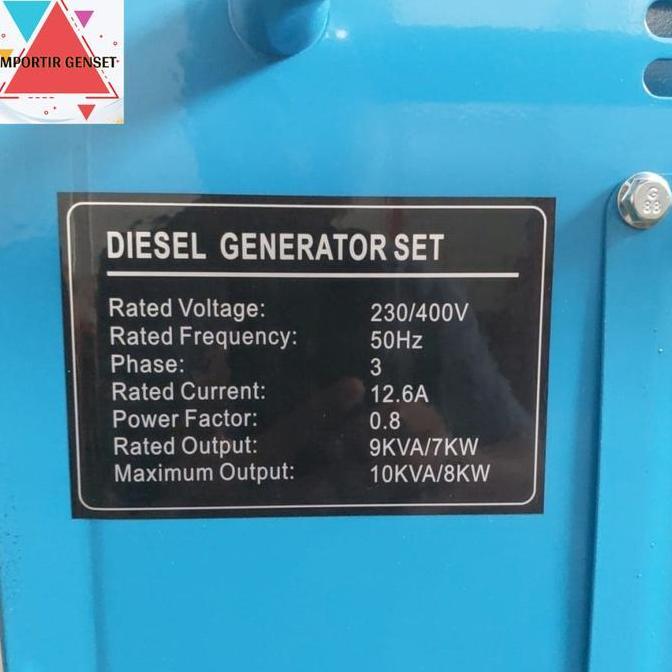 Genset Silent 10 Kva 1 Phase & 3 Phase Raiden Rdg10000