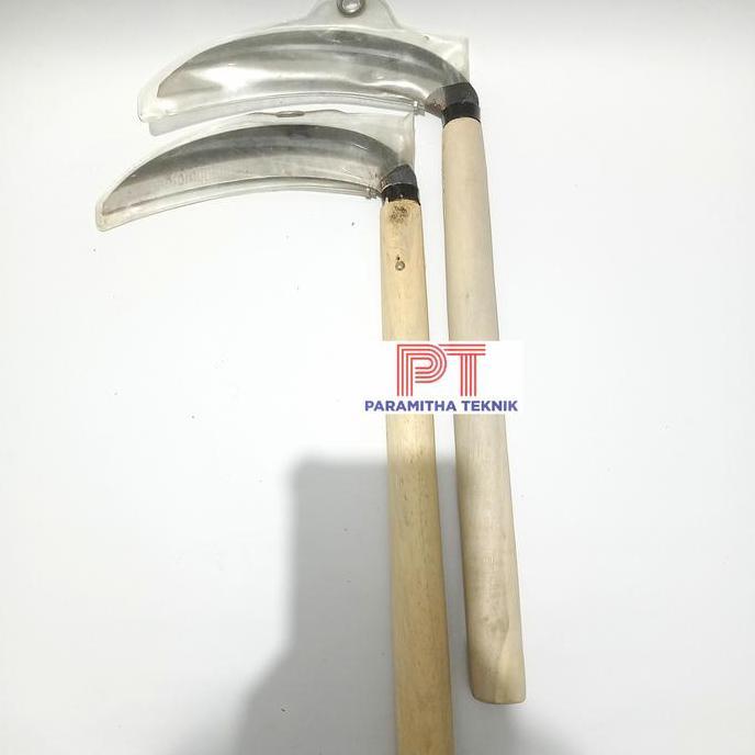 Pilihan- Sabit Arit Baja Hitam / Pisau Arit Sabit Lengkung Asli Import