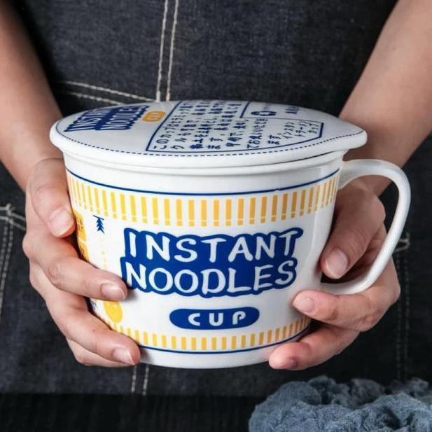 Mug Keramik Cup Noodle / Gelas Mie Instant unik BS