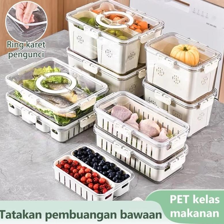 BestPromo Cod Food Container Barang Murah Cuci Gudang Tempat Penyimpanan Kulkas Kitchenware Food Sto