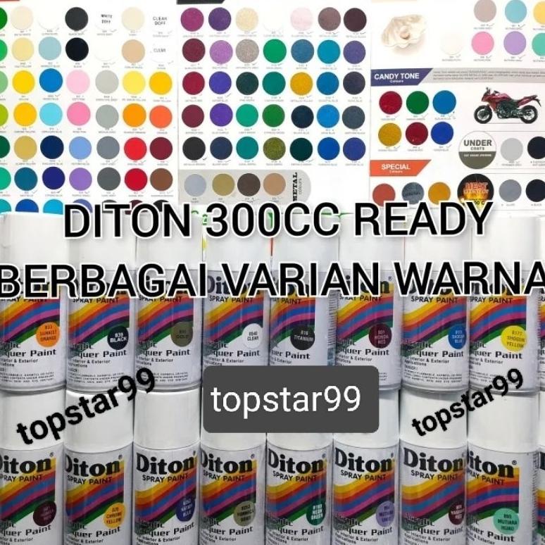 Pilok Pilox Cat Diton 300cc  Clear Hitam Putih Merah Glossy Doff Dop Metalic Metalik Mengkilap)