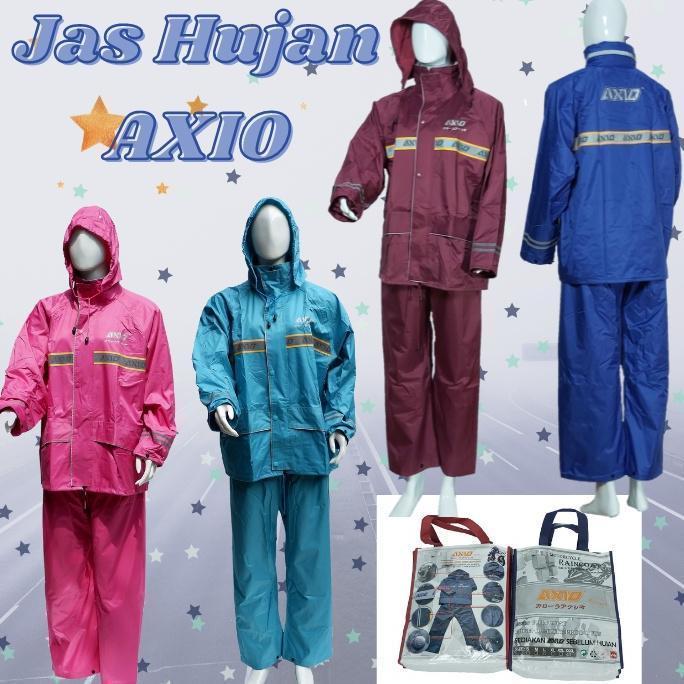 Jas Hujan AXIO Europe Pria Wanita Original Mantel Hujan Setelan AXIO Asli ORI 100% - Jas Hujan Assio