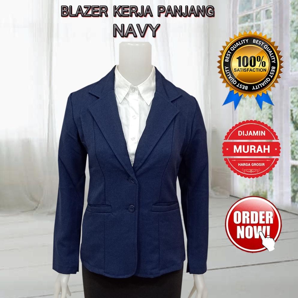 NEW Blezer Kerja Wanita Formal Kantor Wanita Premium Atasan Jas Blazer Cewek Kantor Model Slimfit Ka